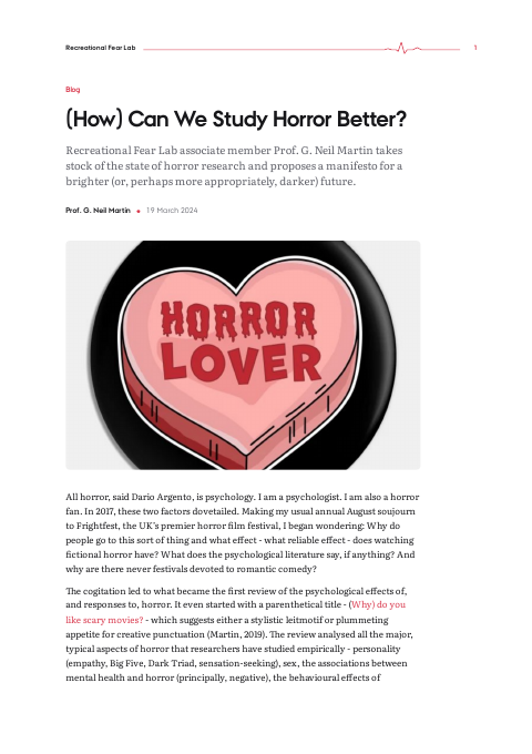 First page of the PDF version of (How) Can We Study Horror Better?