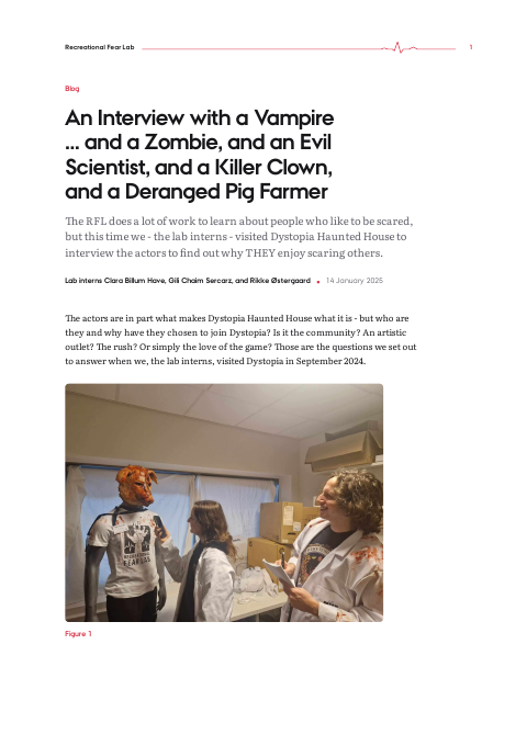 First page of the PDF version of An Interview with a Vampire … and a Zombie, and an Evil Scientist, and a Killer Clown, and a Deranged Pig Farmer